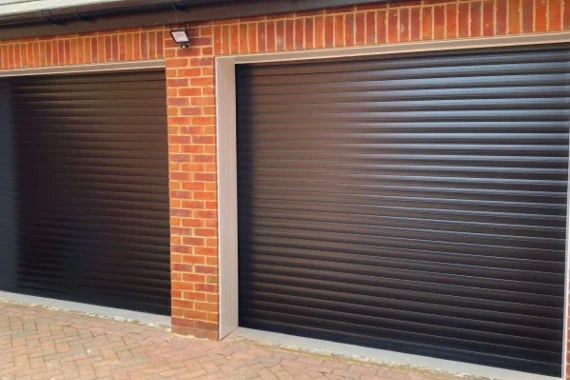 Double roller garage door installation in Colchester