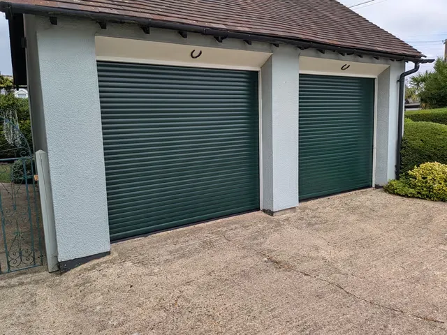 55mm insulated roller garage door installed in Halstead