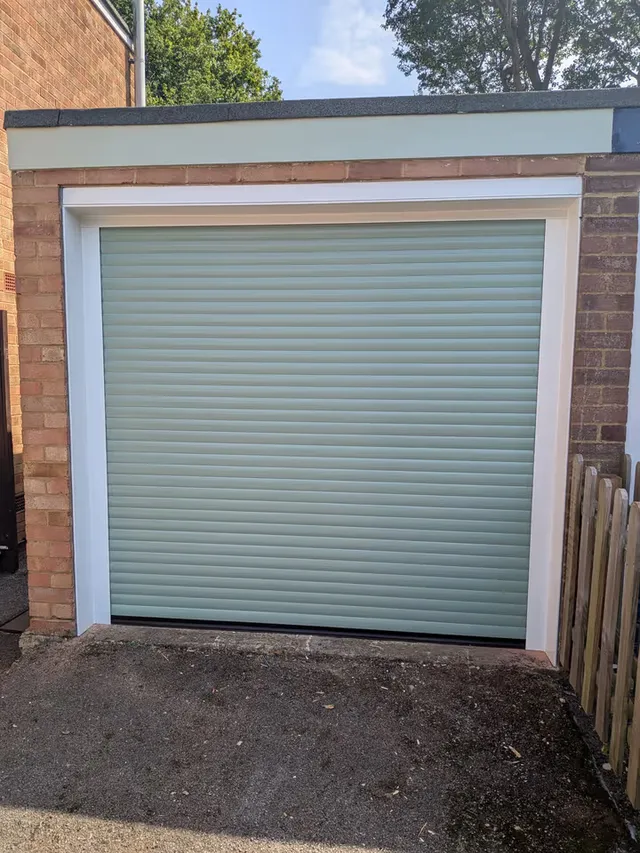 55mm insulated roller garage door installed in Braintree