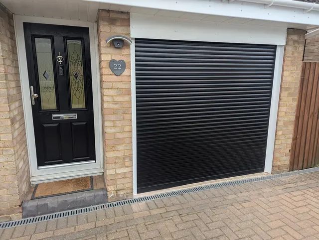 55mm insulated roller garage door installed in Grays