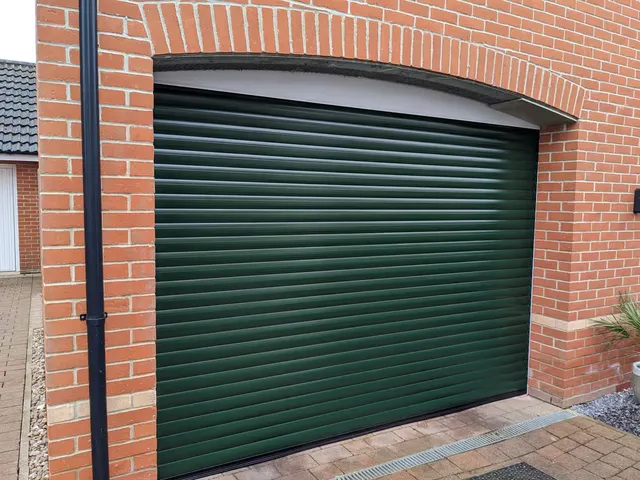 77mm heavy-duty roller garage door installed in Halstead