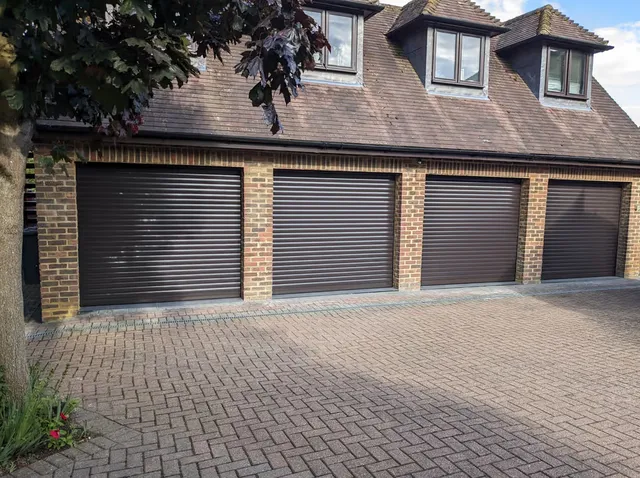77mm heavy-duty roller garage door installed in Sudbury