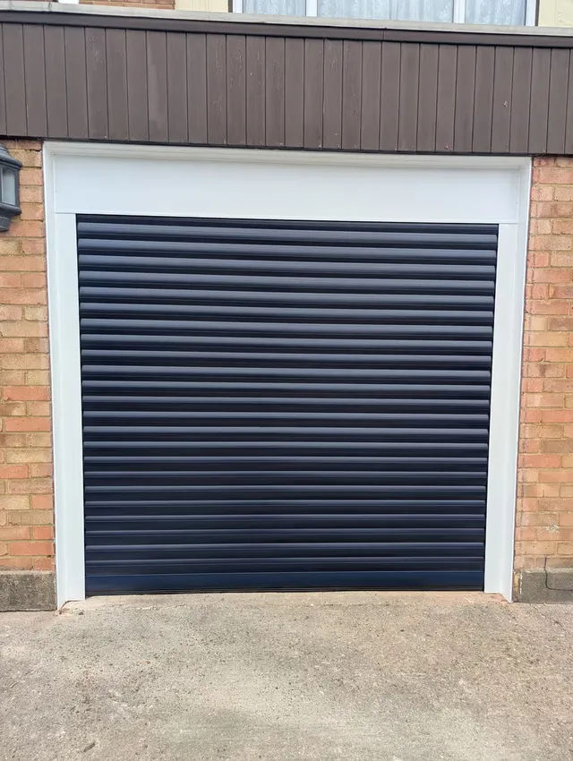77mm heavy-duty roller garage door installed in Loughton