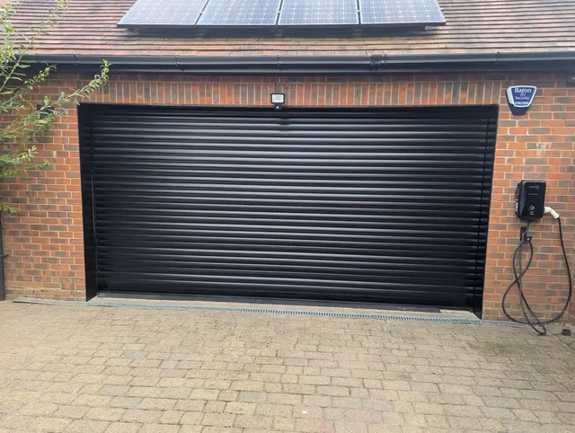 77mm heavy-duty roller garage door installed in Hornchurch