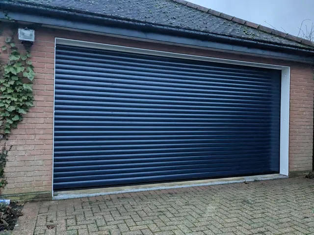77mm heavy-duty roller garage door installed in Romford